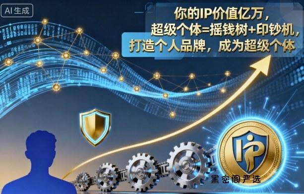 你的IP价值亿万，超级个体=摇钱树+印钞机，打造个人品牌，成为超级个体-HeiMiGe