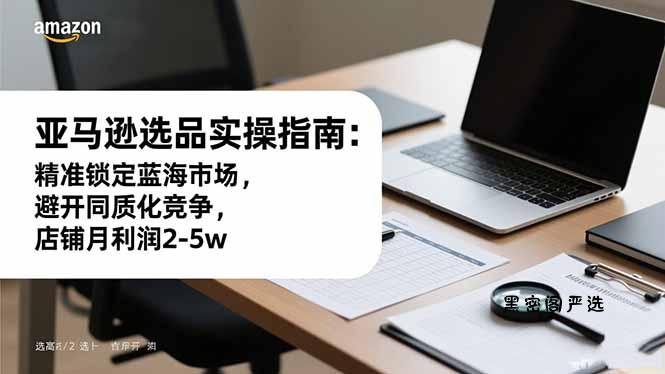 亚马逊选品实操指南：精准锁定蓝海市场，避开同质化竞争，店铺月利润2-5w-HeiMiGe