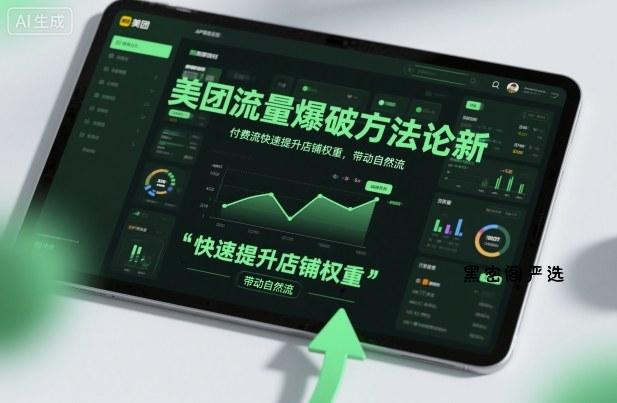 美团流量爆破方法论，付费流快速提升店铺权重，带动自然流-HeiMiGe