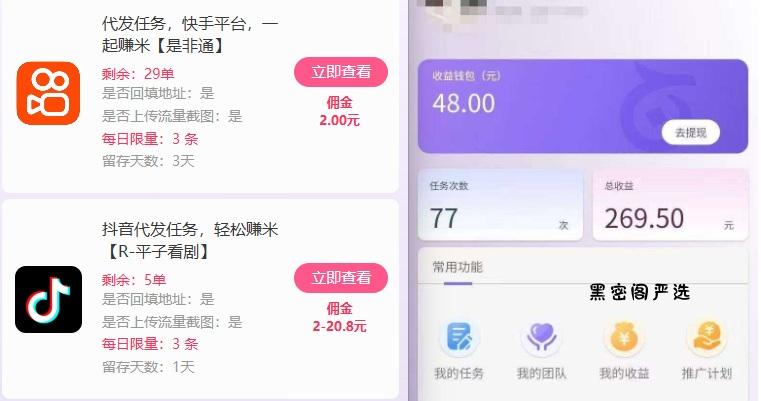 新手副业首选!视频代发接单,领任务发视频,长期稳定不费劲儿