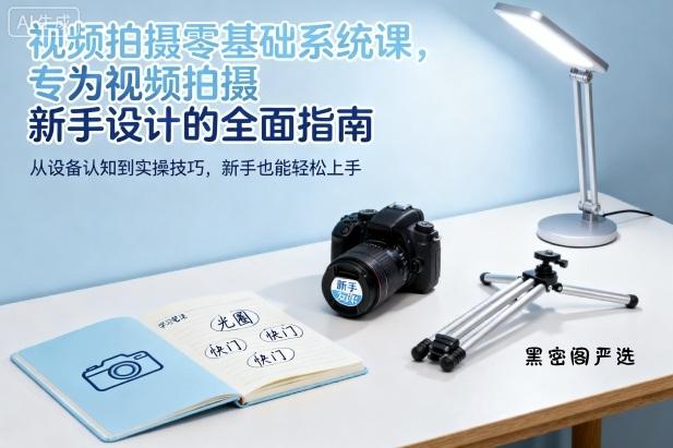 视频拍摄零基础系统课，专为视频拍摄新手设计的全面指南-HeiMiGe