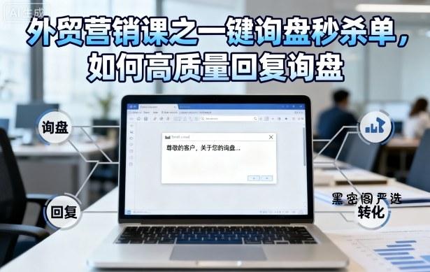 外贸营销课之一键询盘秒杀单，如何高质量回复询盘-HeiMiGe