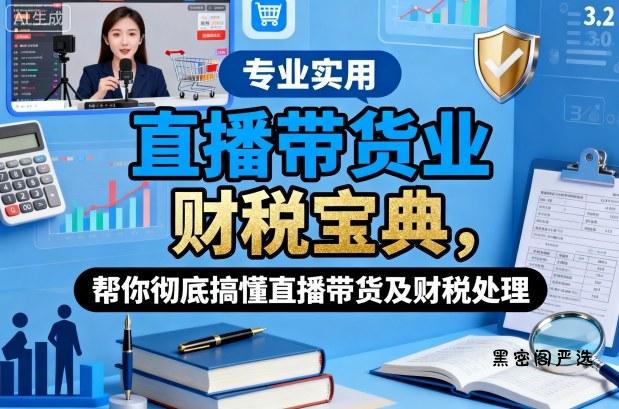 直播带货业财税宝典，帮你彻底搞懂直播带货及财税处理-HeiMiGe