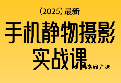 金老师·2025爆款手机静物摄影实战课-HeiMiGe