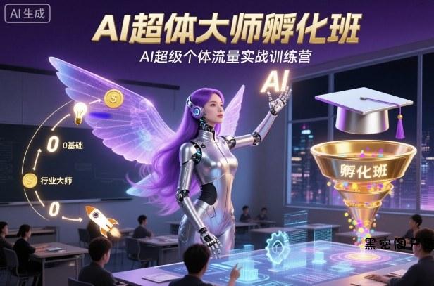 AI超体大师孵化班，AI超级个体流量实战训练营-HeiMiGe