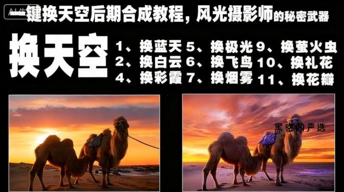 一键换天空后期合成教程,风光摄影师的秘密武器-HeiMiGe