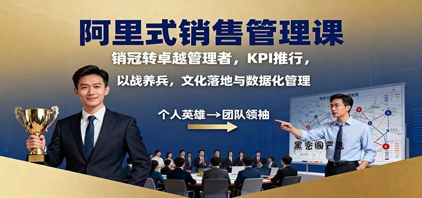 阿里式销售管理课：销冠转卓越管理者，KPI 推行，以战养兵，文化落地与数据化管理-HeiMiGe