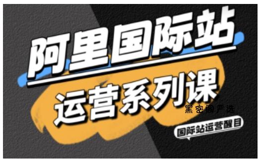 阿里国际站运营系列课，涵盖精准引流、直通车与全站推实战SOP，搭配AI效率工具包与高阶增长玩法-HeiMiGe