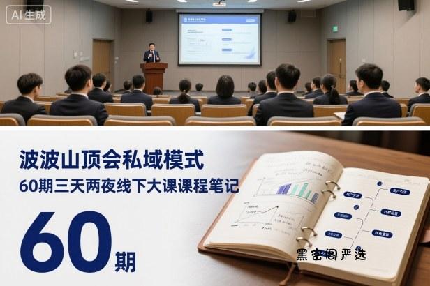 波波山顶会私域模式60期三天两夜线下大课课程笔记(文档)-HeiMiGe