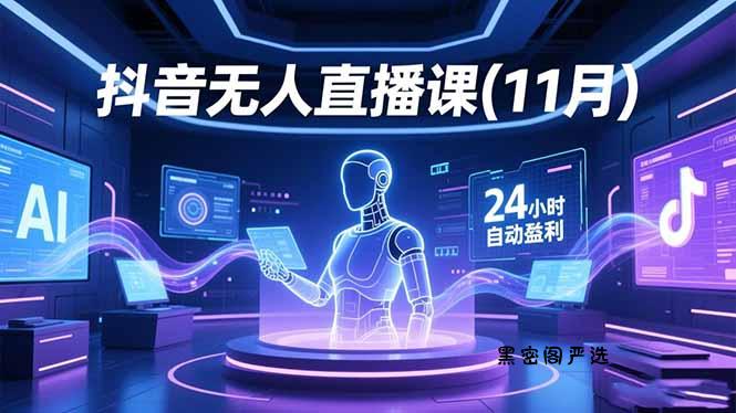 抖音无人直播课(11月-HeiMiGe