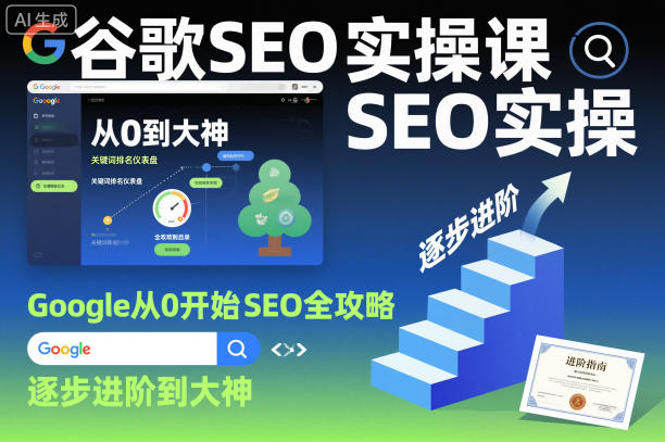 谷歌SEO实操课，Google从0开始SEO全攻略，逐步进阶到大神-HeiMiGe