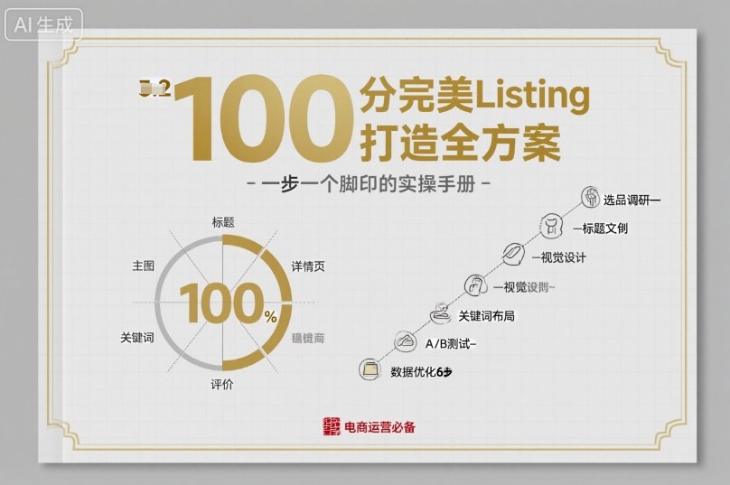 100分完美Listing打造全方案，想要完美listing必须是需要一步一个脚印的-HeiMiGe
