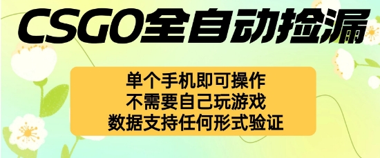 自动挂G捡漏，不用自己挂G不用玩游戏，一个手机即可操作，新手小白轻松月入1W+【揭秘】-HeiMiGe