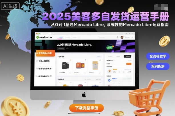 2025美客多自发货运营手册：从0到1精通Mercado Libre，系统性的Mercado Libre运营指南-HeiMiGe
