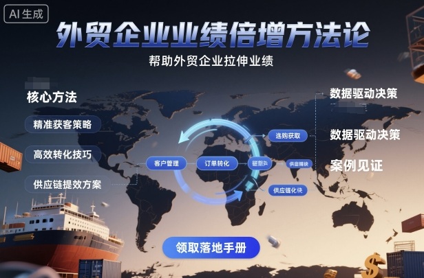 外贸企业业绩倍增方法论，帮助外贸企业拉伸业绩-HeiMiGe