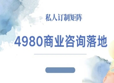 4980商业咨询师落地课程-ip运营高客单教程-HeiMiGe