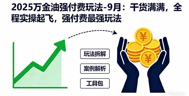 2025万金油强付费玩法-9月：干货满满，全程实操起飞，强付费最强玩法-HeiMiGe