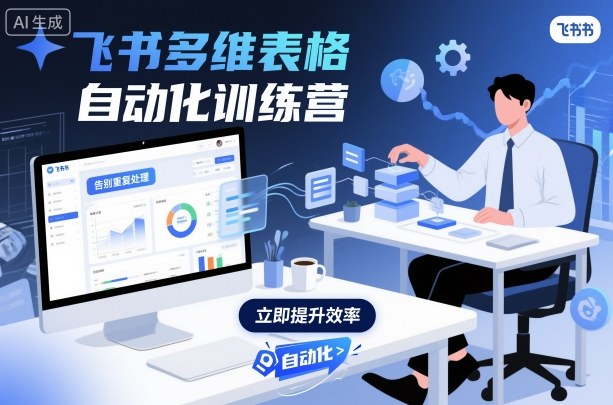 飞书多维表格自动化训练营，手把手教你告别重复处理，用多维表格开启高效办公新模式-HeiMiGe