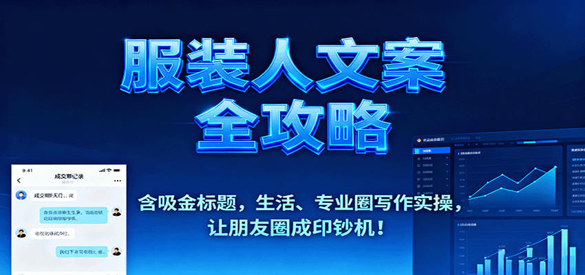 服装人文案全攻略，含吸金标题，生活、专业圈写作实操，让朋友圈成印钞机！-HeiMiGe
