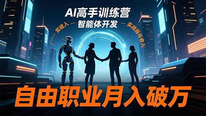 AI高手训练营3.0，ChatGPT，Midjourney，智能体开发，自由职业月入破万-HeiMiGe