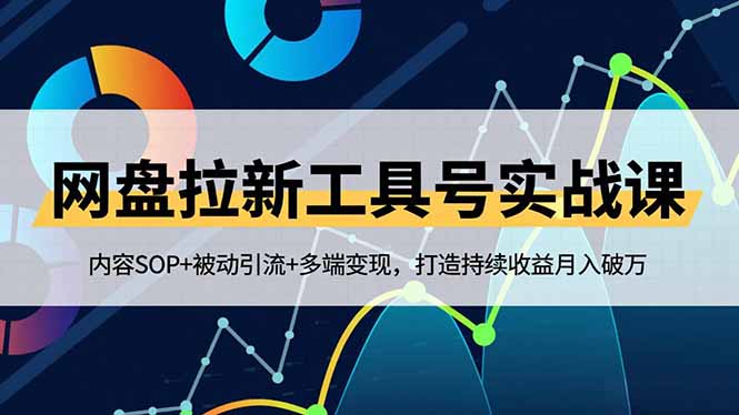 网盘拉新工具号实战课,内容SOP+被动引流+多端变现,打造持续收益月入破万-黑密阁