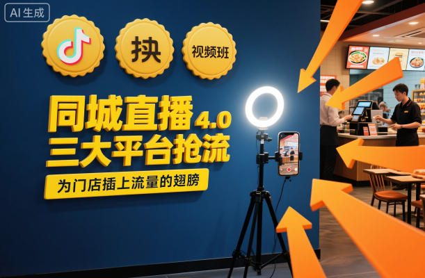 同城直播实操班4.0,三大平台抢流,为门店插上流量的翅膀-黑密阁
