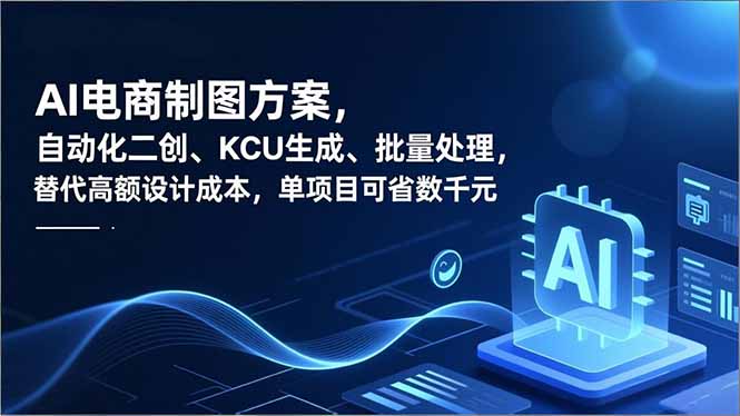 AI电商制图方案，自动化二创、SKU生成、批量处理，替代高额设计成本，单项目可省数千元-黑密阁