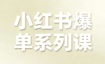 小红书爆单系列课，聚焦小红书电商全链路增长(更新)-黑密阁