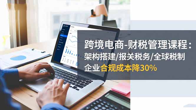 跨境电商-财税管理课程：架构搭建/报关税务/全球税制，企业合规成本降30%-黑密阁