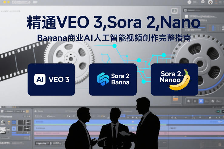 精通VEO 3，Sora 2，Nano Banana商业AI人工智能视频创作完整指南-黑密阁
