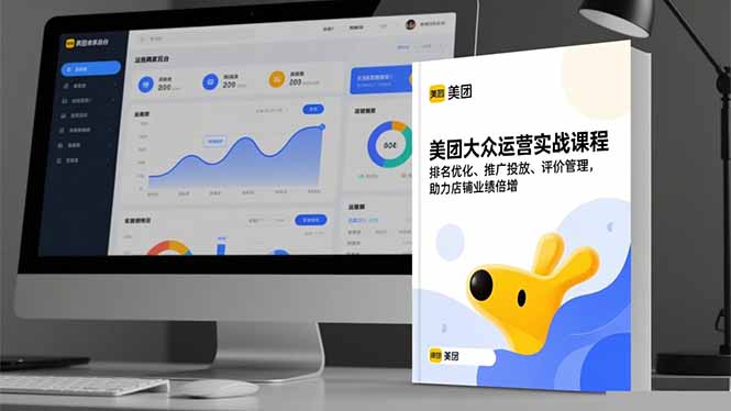 美团大众运营实战课程，排名优化、推广投放、评价管理，助力店铺业绩倍增-黑密阁