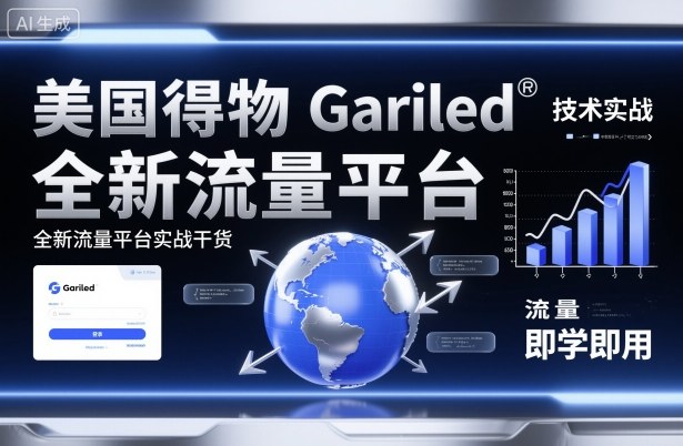 美国得物Gariled技术实战，全新流量平台​实战干货，即学即用-黑密阁