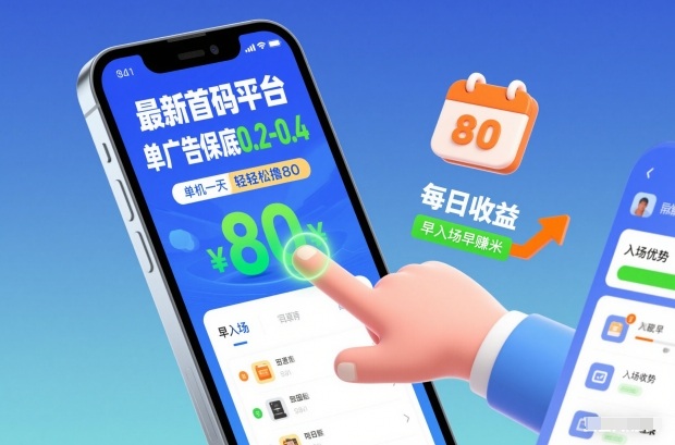 最新首码平台，单广告保底0.2-0.4，单机一天轻松撸80，早入场早賺米【揭秘】-黑密阁