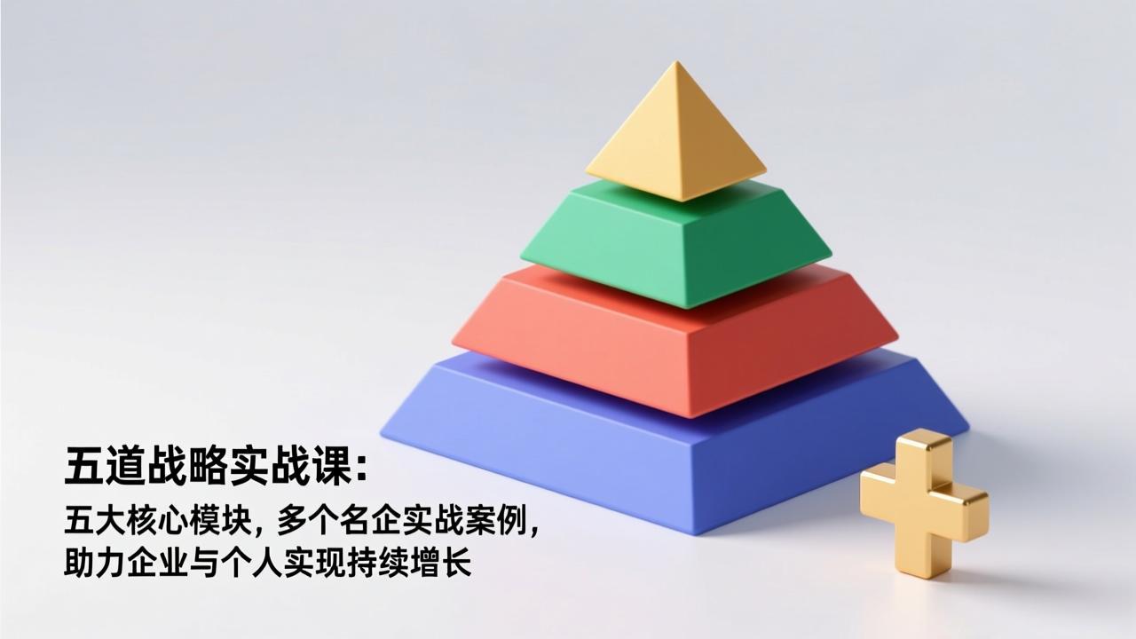 五道战略实战课：五大核心模块，多个名企实战案例，助力企业与个人实现持续增长-黑密阁