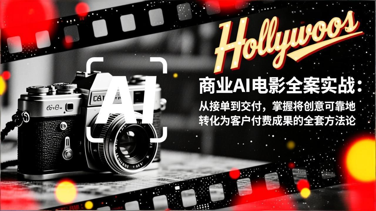 商业AI电影全案实战：从接单到交付，掌握将创意可靠地转化为客户付费成果的全套方法论-黑密阁