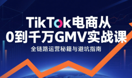 三千老师·TikTok电商从0到千万GMV实战课(更新)-黑密阁