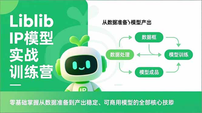 Liblib IP模型实战训练营，零基础掌握从数据准备到产出稳定、可商用模型的全部核心技能-黑密阁