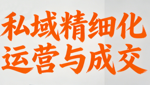 楚老师·私域精细化运营与成交-黑密阁