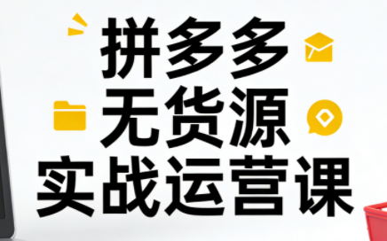 子枫老师·拼多多无货源实战运营课(更新12月)-黑密阁