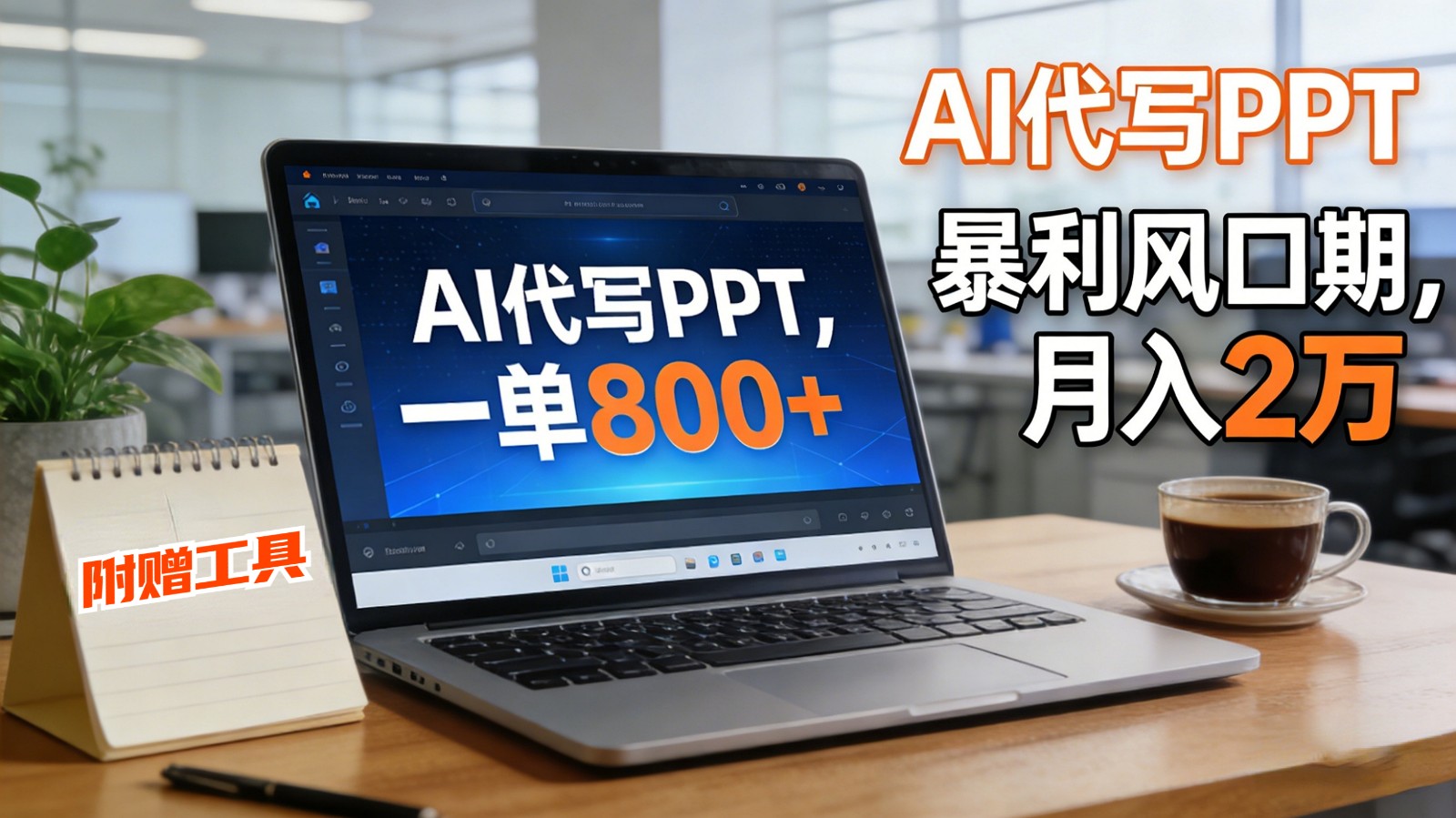 AI 代写做 PPT！一单狂赚 800+，风口期月入 2 万(工具 + 提示词直接送)-黑密阁