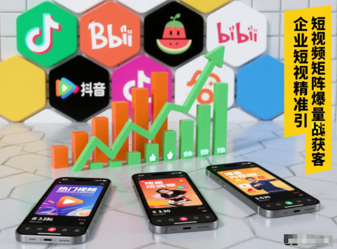 企业短视频精准引流矩阵获客，短视频矩阵爆量战法-黑密阁