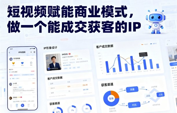 短视频赋能商业模式，做一个能成交获客的IP-黑密阁